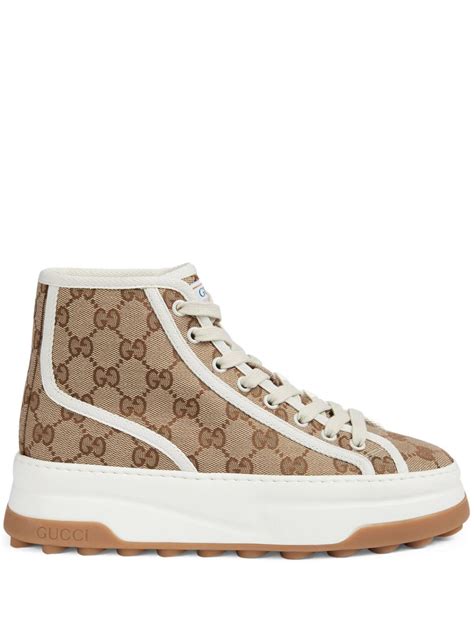 gucci gg guccissima nylon high-top sneakers on|farfetch Gucci sneakers sale.